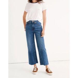 Madewell Blue Wide Leg Jeans